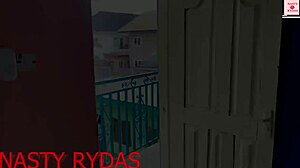 Horny Ebony Student Bribes Tutor with Creampie Cowgirl Ride