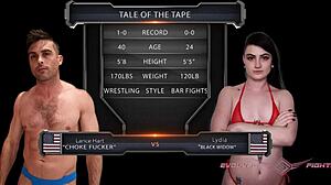 Lydia Black's Nude Wrestling Turns Into Wild Fuck Fest