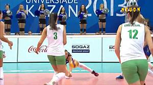 brazilian sub-20 volleyball babes spied on voyeur cam