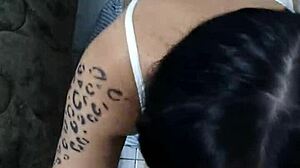 drakaris' instagram pendeja slurps bbc like a pro interracial blowjob queen