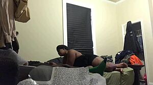 Arab BBW Muslim whore deepthroats cock in bedroom worship
