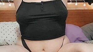 Ambe36dd's Curvy Tease Reveals Big Natural Tits Slowly