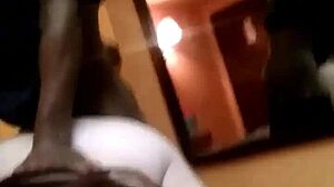 thick white girl pounds her husband hard from behind