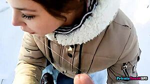 Russian Stepsister's Outdoor Deepthroat Blowjob Tops My Fetish List