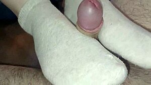 cum-soaked sock triggers my wild orgasm rush