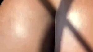 Damn! Thick Ebony Babe Spreads Shaved Fat Ass Teasing Wet Gaping Pussy!