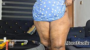 Horny BBW Mara Exotic Squirts In Solo Masturbation Full Vid