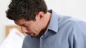 Teen Coed Uniform Slut Swallows Monster Cock Facial Cumshot