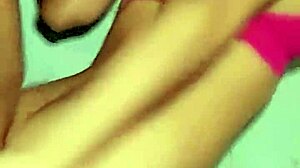 chiapaneca milf moans bound against wall in bedroom handjob frenzy