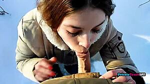 Russian Stepsister's Outdoor Deepthroat Blowjob Tops My Fetish List