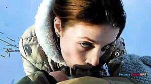 Russian Stepsister's Outdoor Deepthroat Blowjob Tops My Fetish List