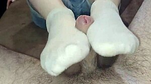 cum-soaked sock triggers my wild orgasm rush