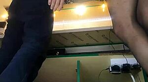 Tracy's Shaved Pussy Upskirt Flash Tease At Work!