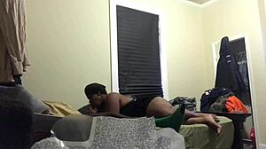 Arab BBW Muslim whore deepthroats cock in bedroom worship