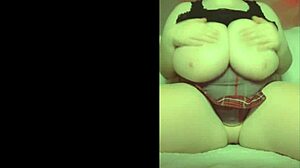 Tit Play Compilation of Saggy Huge Natural Boobs Oiled Teasing!