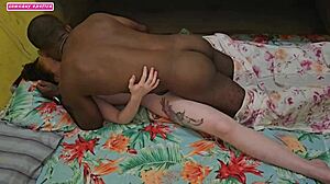 casal caught fucking under sheets straight anal only
