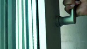 Ass Fingered While She Gags on Cock Outdoors