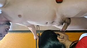 mi veci gives me the best sloppy blowjob ever with her big natural tits