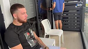 Freeuse stepmom milf swallows stepson and friends' hot cumshots