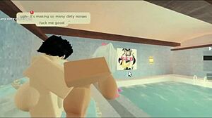 subscriber pounds milf's big ass by pool roughly