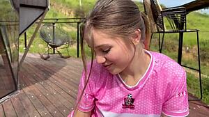 Milking best friend's cum before gym workout majoblonde