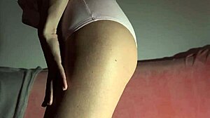 dude my friend's creamy brunette gf let me rub her juicy pussy then cum in her panties