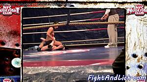 European Lezzies Wrestle Naked in Big Tits Amateur Catfight!