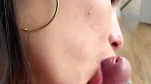 Petite Latina Lingerie Model Takes Hard Anal Creampie Pov