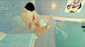 subscriber pounds milf's big ass by pool roughly