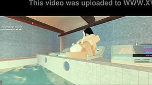 subscriber pounds milf's big ass by pool roughly