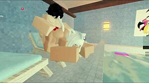 subscriber pounds milf's big ass by pool roughly