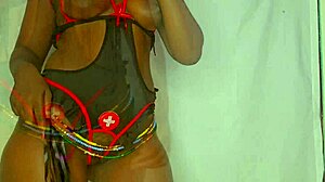 big booty ebony nurse dances strips tight pussy