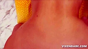 Stepdad's Bareback Ride Comforts Blonde Teen Daughter On Sofa, Her Big Ass Bouncing In Taboo POV Session.