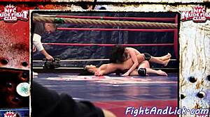 European Lezzies Wrestle Naked in Big Tits Amateur Catfight!