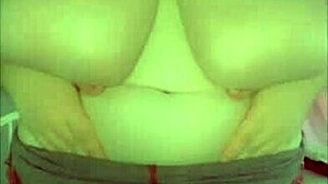 Tit Play Compilation of Saggy Huge Natural Boobs Oiled Teasing!