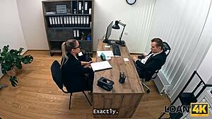 Library Girl's Hidden Slut Side Explodes in Office Seduction