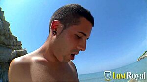 Adorable Blonde Teen Model's Huge Natural Tits Bounce in Anal Fuck