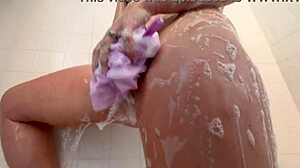 Damn fine ass milf naked showering big tits!