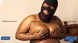 mmm my big tits ebony bbw's fat shaved pussy gets the hottest foreplay massage