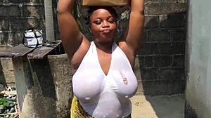 finally met this alpha baddie with huge natural tits and big ass