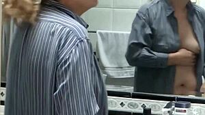 Beautiful Stepmom Fingers Herself Making My Cock Rock Hard!