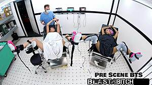 angel santana creampied by patient as step-sister watches moaning