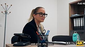 Library Girl's Hidden Slut Side Explodes in Office Seduction