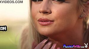 bombastic teen sky wonderland strips big naturals outdoors for steamy sunbath tease 😎🌞💋