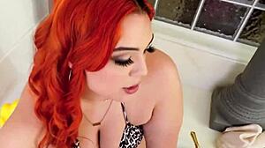 Stepmom's huge tits bounce wildly riding stepson's thick cock hard