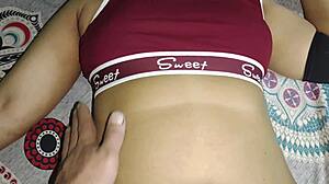 Step Son Massages and Fucks Step Mom's Tight Pussy