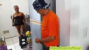 Naughty Maid Anazinha Do Mal Takes Boss Anal at Work