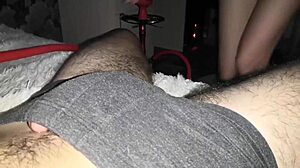 shaved cutie begs for anal creampie while sucking cock hard