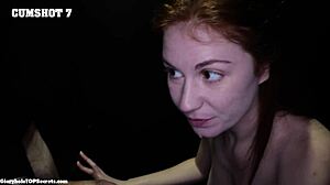 that's it eve, swallow every drop of cum now!