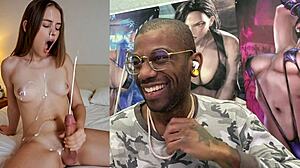 big titted trans latina teen cums hands free cowgirl on ai cock